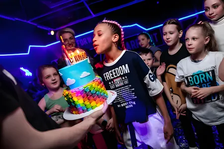 A party at a VR arena