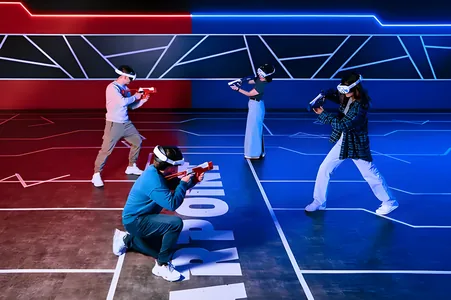 A team game at a VR arena